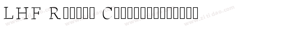 LHF Romana Classico字体转换
